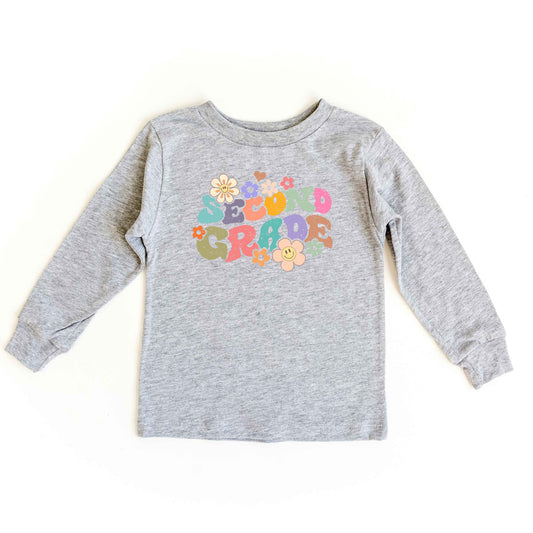 Second Grade Flowers | Youth Graphic Long Sleeve Tee