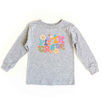 Fifth Grade Flowers | Youth Graphic Long Sleeve Tee