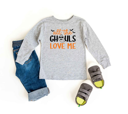All The Ghouls Love Me Bats | Youth Graphic Long Sleeve Tee