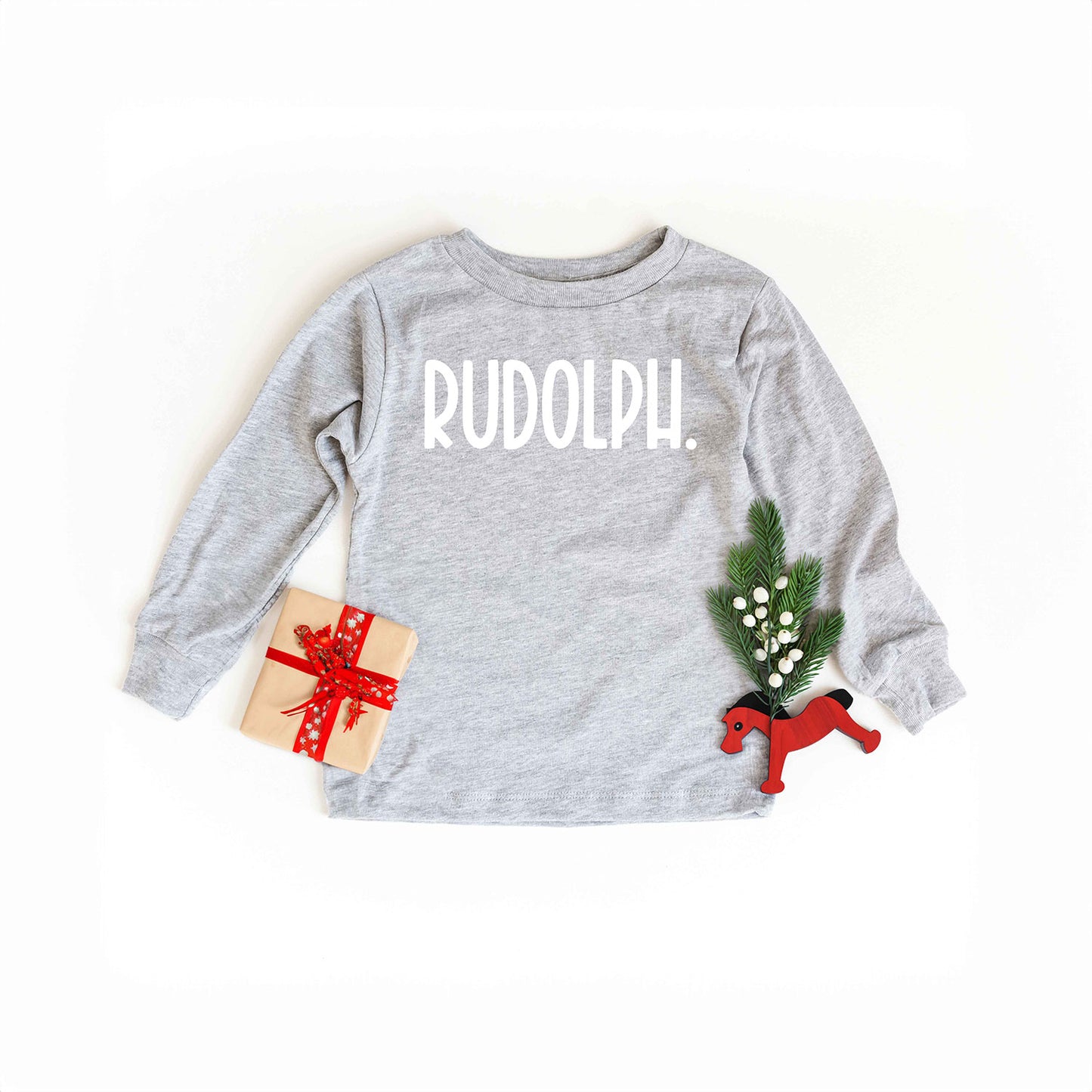 Rudolph Bold | Toddler Graphic Long Sleeve Tee