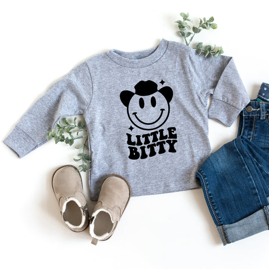 Little Bitty Smiley | Toddler Long Sleeve Tee