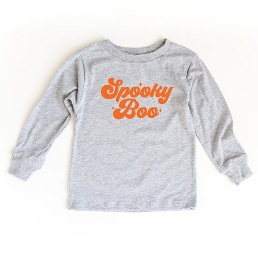 Spooky Boo Stars | Youth Graphic Long Sleeve Tee