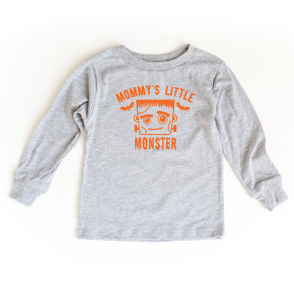 Mommy's Little Monster Boy | Youth Graphic Long Sleeve Tee