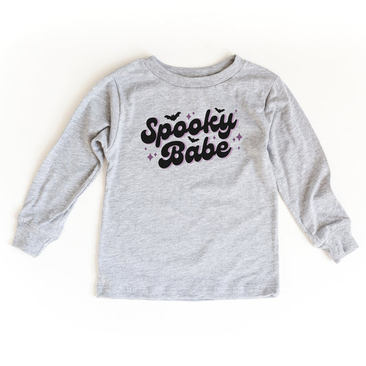 Spooky Babe Purple | Toddler Graphic Long Sleeve Tee