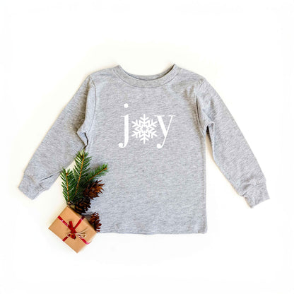 Joy Snowflake | Toddler Graphic Long Sleeve Tee