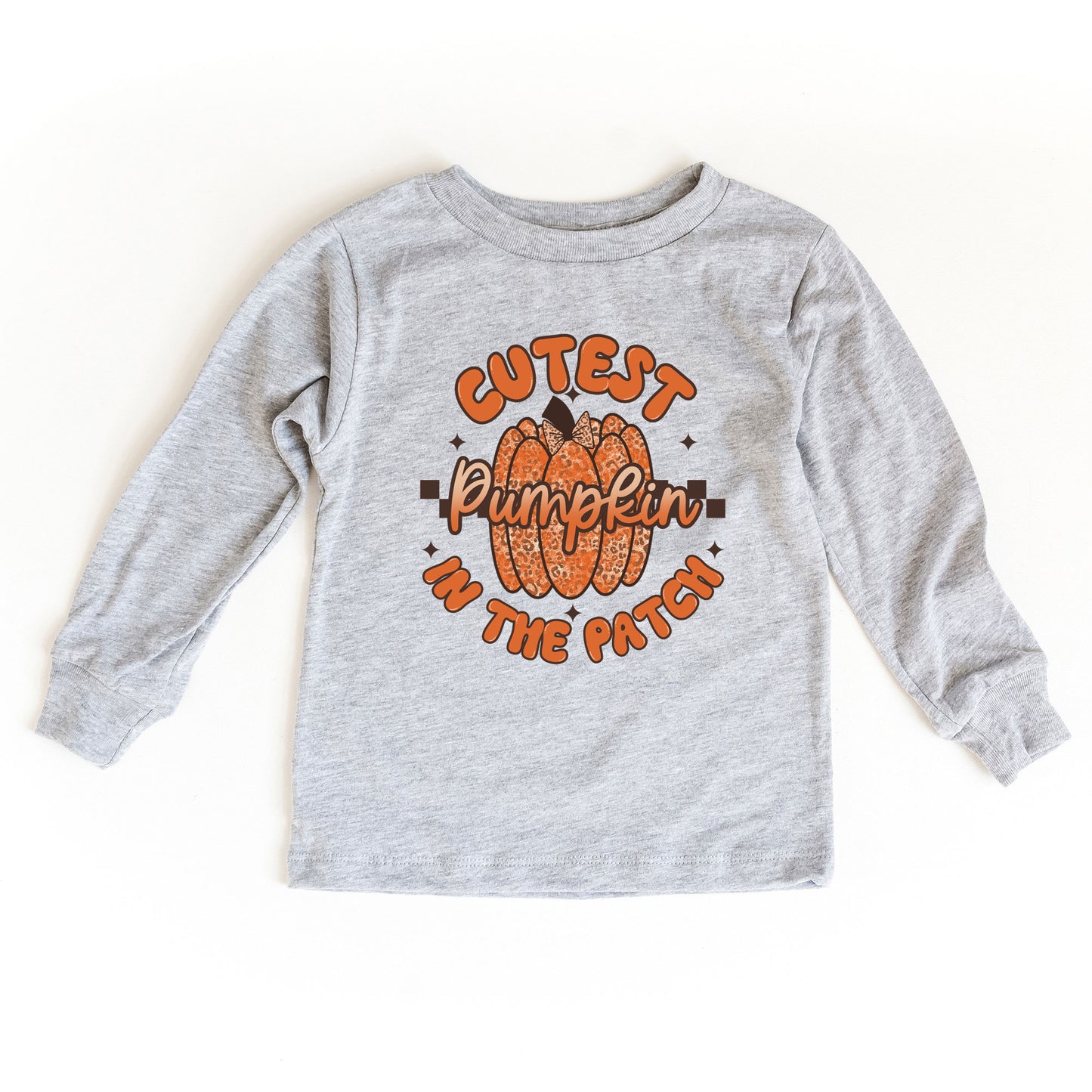 Cutest Pumpkin Leopard Print | Youth Graphic Long Sleeve Tee