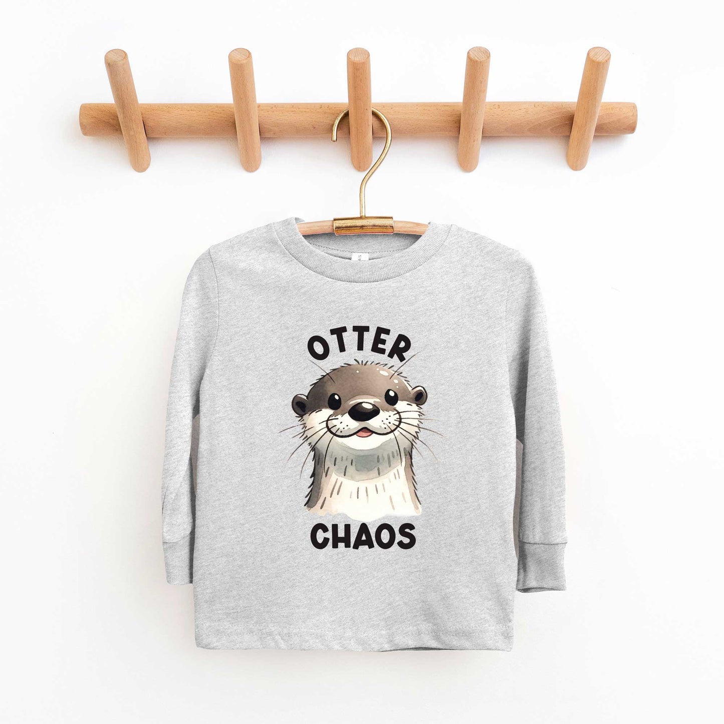 Otter Chaos | Youth Graphic Long Sleeve Tee