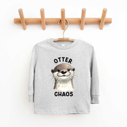 Otter Chaos | Toddler Graphic Long Sleeve Tee