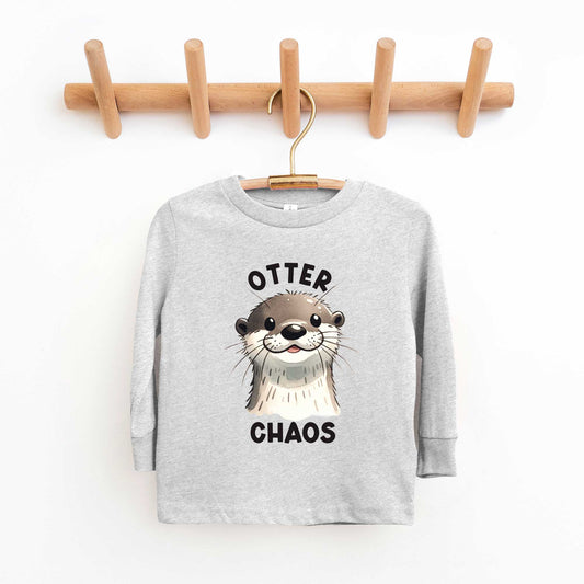 Otter Chaos | Toddler Graphic Long Sleeve Tee