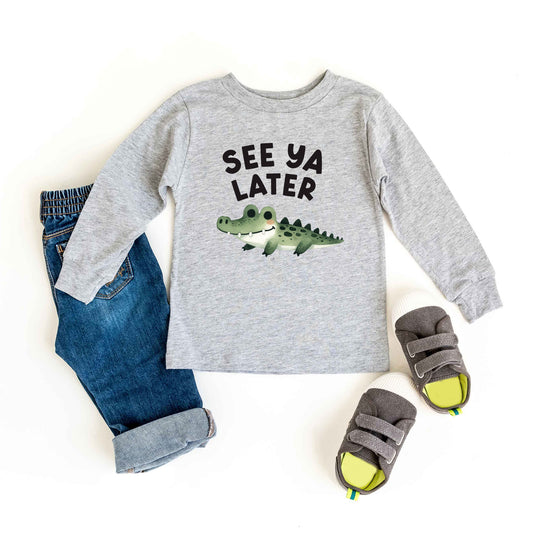 See You Later Alligator | Toddler Graphic Long Sleeve Tee