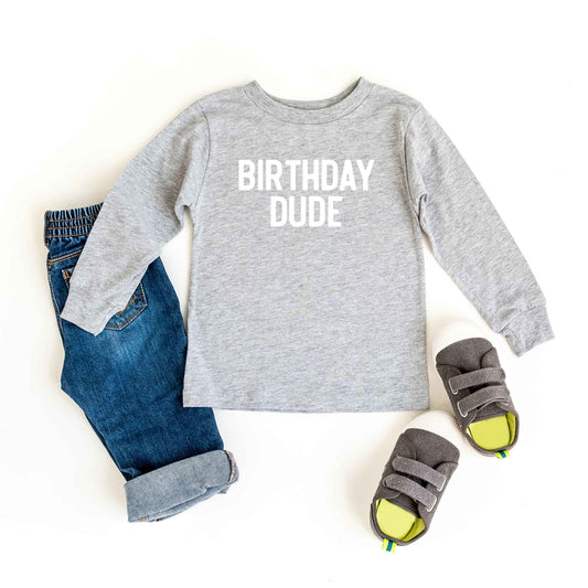 Birthday Dude Bold | Toddler Long Sleeve Tee