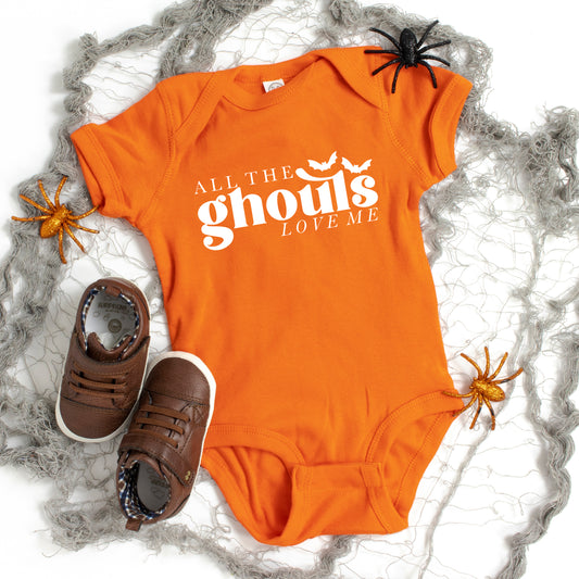 All The Ghouls Love Me | Baby Graphic Short Sleeve Onesie