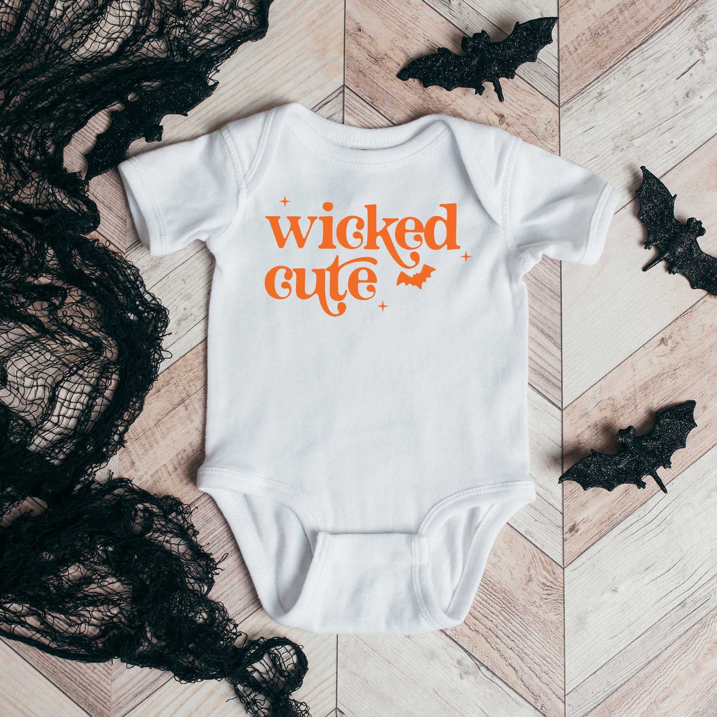 Wicked Cute Bat | Baby Graphic Short Sleeve Onesie