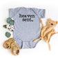 Heaven Sent Heart | Baby Graphic Short Sleeve Onesie