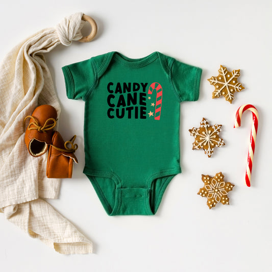 Candy Cane Cutie | Baby Graphic Short Sleeve Onesie