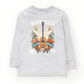 Nashville Music City Guitar Grunge - Youth Long Sleeve Graphic T-Shirt