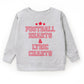 Football Hearts & Lyric Charts - Kids Toddler Sweatshirt and Kids Youth Sweatshirt