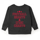 Football Hearts & Lyric Charts - Kids Toddler Sweatshirt and Kids Youth Sweatshirt