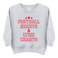 Football Hearts & Lyric Charts - Kids Toddler Sweatshirt and Kids Youth Sweatshirt