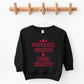 Football Hearts & Lyric Charts - Kids Toddler Sweatshirt and Kids Youth Sweatshirt