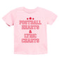 Football Hearts & Lyric Charts - Kids Youth Short Sleeve Tee and Toddler Short Sleeve Tee