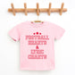 Football Hearts & Lyric Charts - Kids Youth Short Sleeve Tee and Toddler Short Sleeve Tee