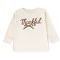 Thankful Coquette Distressed - Toddler Long Sleeve Graphic Tee and Youth Long Sleeve Graphic T-Shirt
