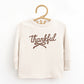 Thankful Coquette Distressed - Toddler Long Sleeve Graphic Tee and Youth Long Sleeve Graphic T-Shirt