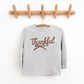 Thankful Coquette Distressed - Toddler Long Sleeve Graphic Tee and Youth Long Sleeve Graphic T-Shirt