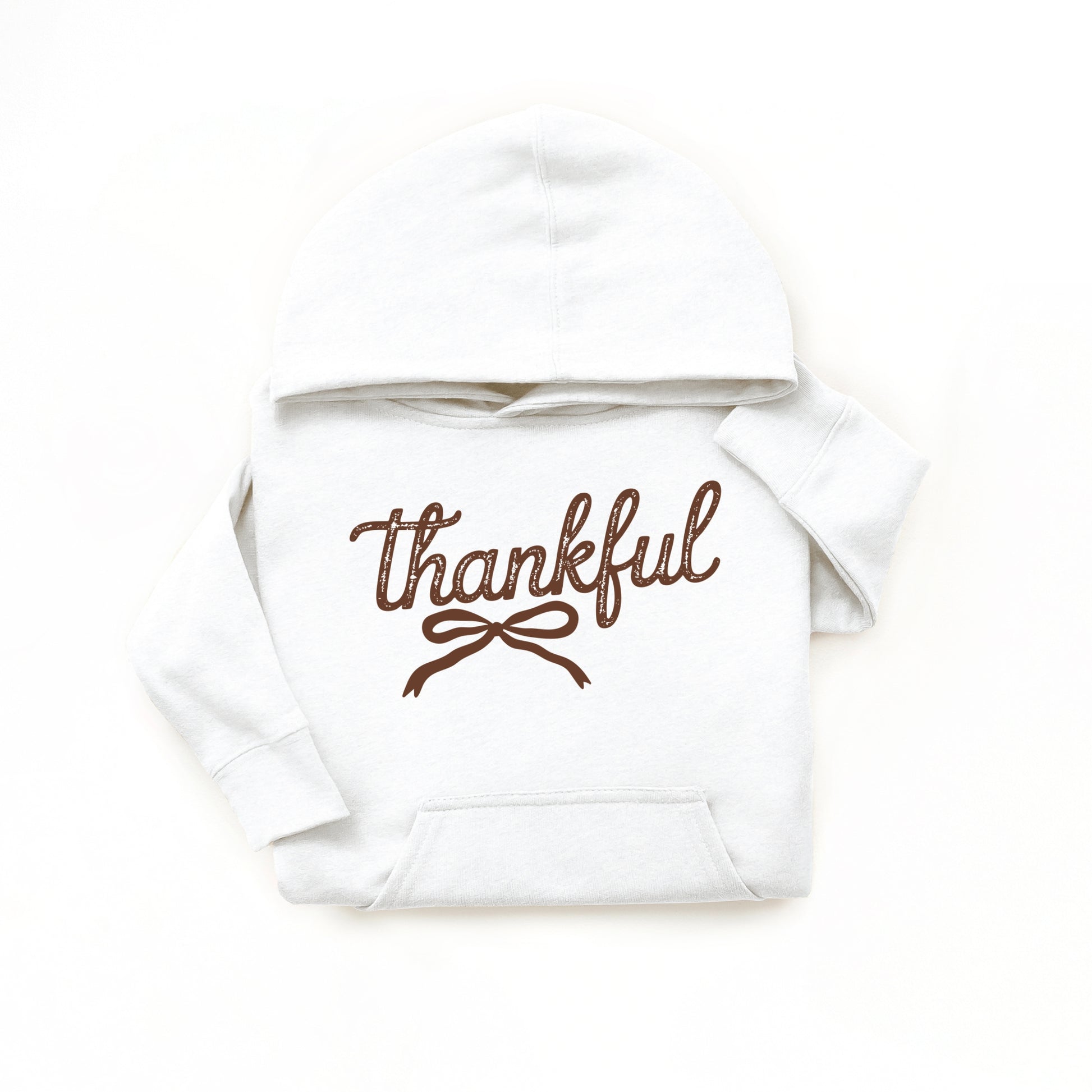 Thankful Coquette Distressed - Toddler Hoodie and Youth Graphic Hoodie