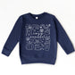 Cozy Season Coquette Icons - Toddler Graphic Sweatshirt and Youth Graphic Sweatshirt