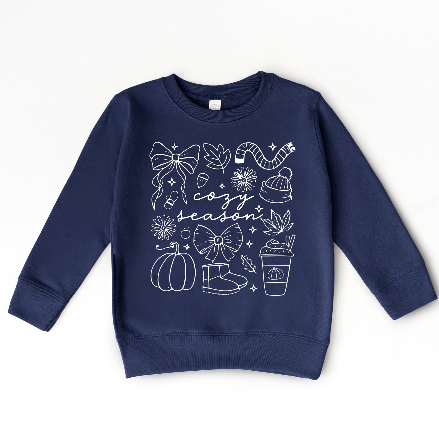 Cozy Season Coquette Icons - Toddler Graphic Sweatshirt and Youth Graphic Sweatshirt