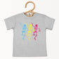 Three Skeletons Dancing Neon - Youth Short Sleeve Graphic T-Shirt and Toddler Short Sleeve Graphic T-Shirt