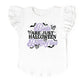 Bats Are Just Halloween Butterflies - Flutter Sleeve Graphic T-Shirt