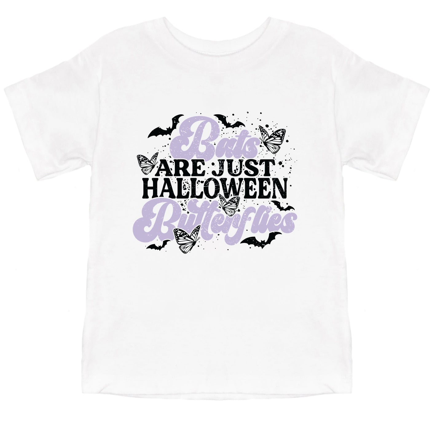 Bats Are Just Halloween Butterflies - Youth Short Sleeve Graphic T-Shirt and Toddler Short Sleeve Graphic T-Shirt