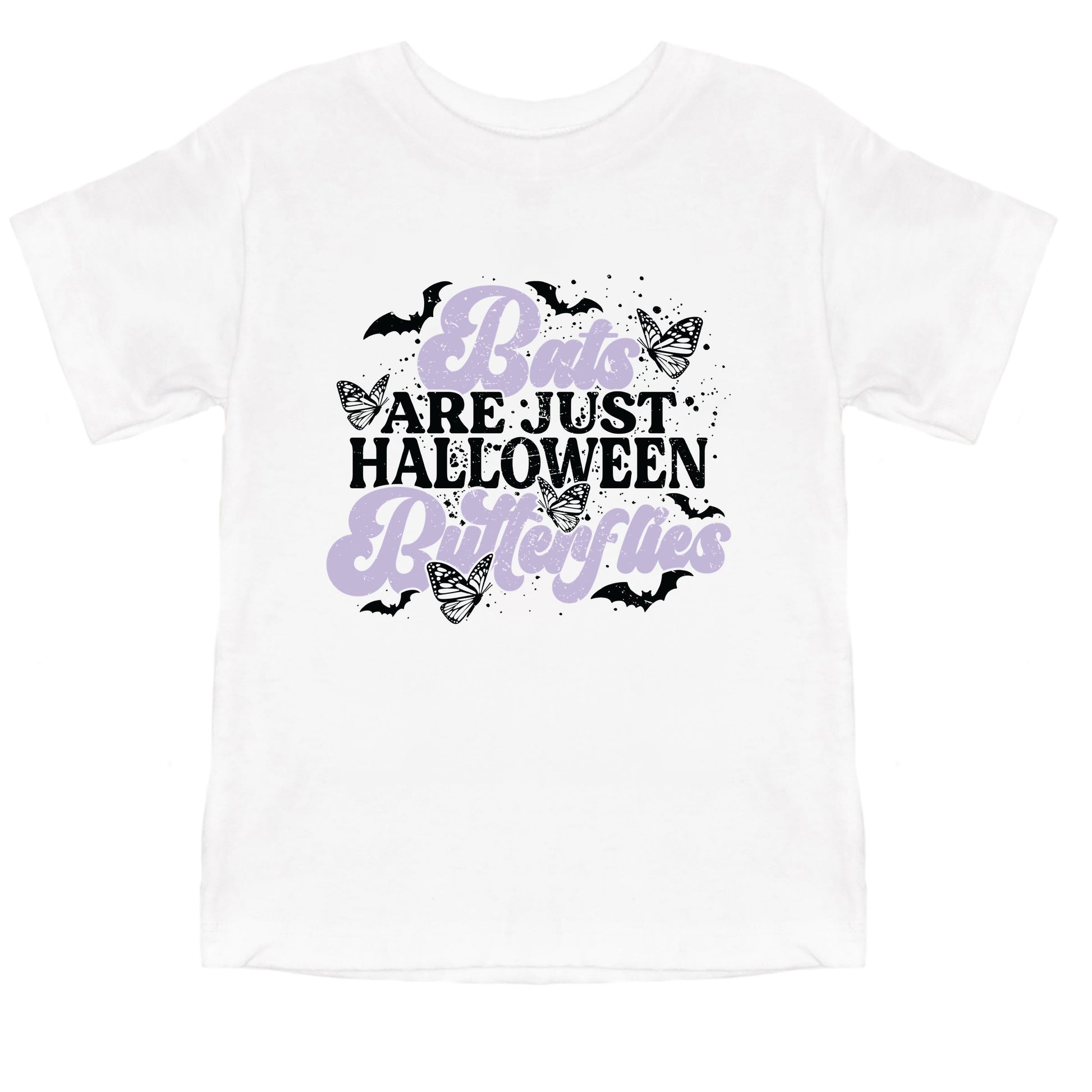 Bats Are Just Halloween Butterflies - Youth Short Sleeve Graphic T-Shirt and Toddler Short Sleeve Graphic T-Shirt