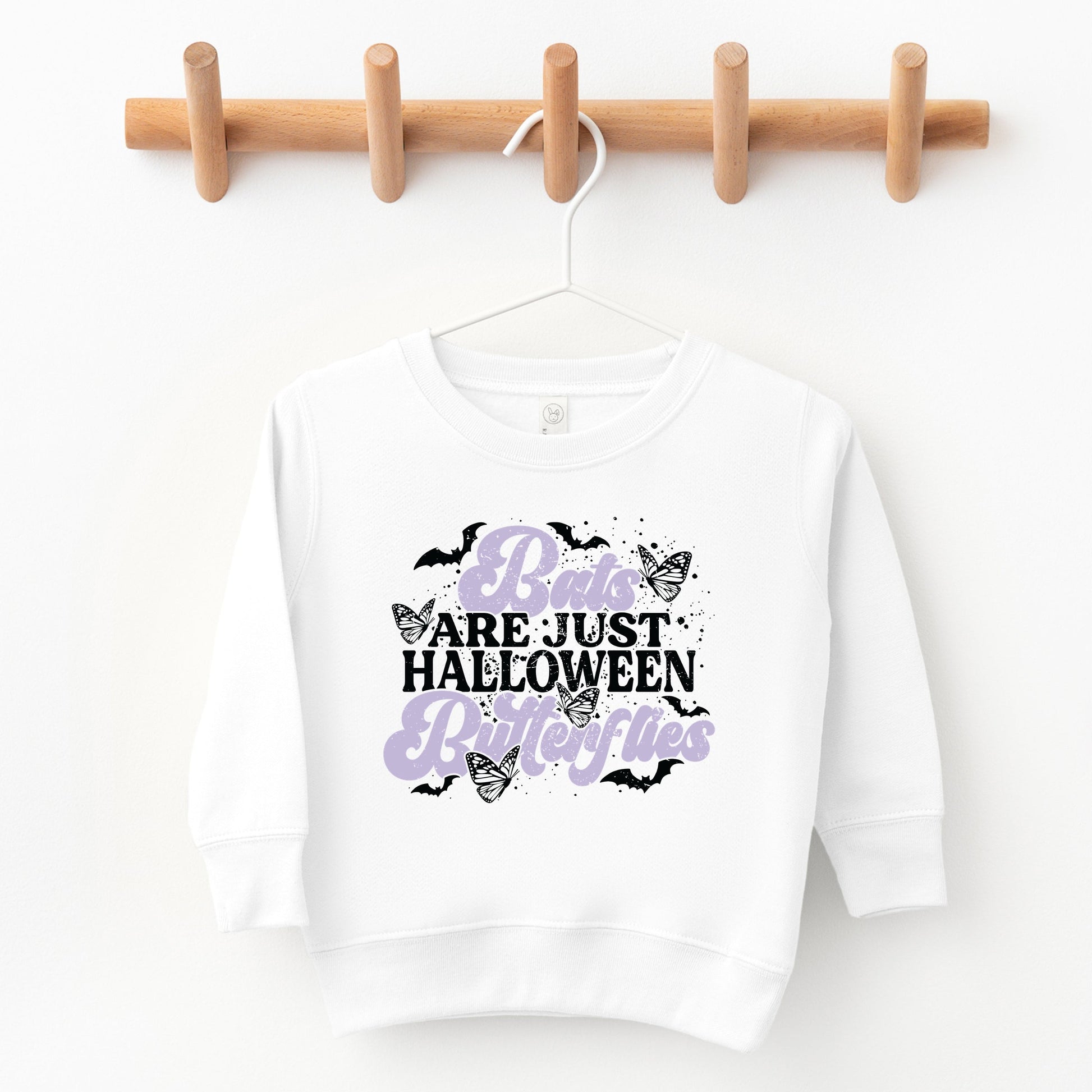Bats Are Just Halloween Butterflies - Toddler Graphic Sweatshirt