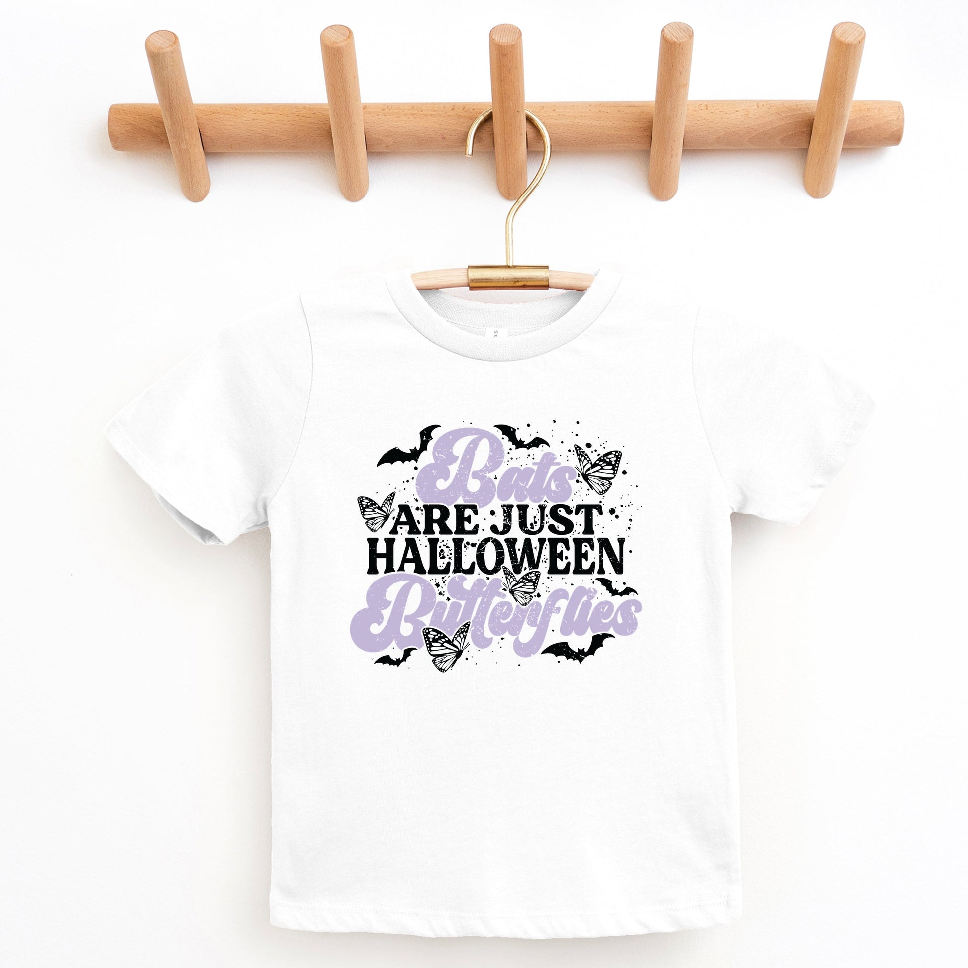 Bats Are Just Halloween Butterflies - Youth Short Sleeve Graphic T-Shirt and Toddler Short Sleeve Graphic T-Shirt
