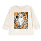 Ghost Floral Orange - Toddler Long Sleeve Graphic Tee and Youth Long Sleeve Graphic T-Shirt