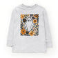 Ghost Floral Orange - Toddler Long Sleeve Graphic Tee and Youth Long Sleeve Graphic T-Shirt
