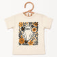 Ghost Floral Orange - Youth Short Sleeve Graphic T-Shirt and Toddler Short Sleeve Graphic T-Shirt
