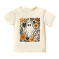 Ghost Floral Orange - Youth Short Sleeve Graphic T-Shirt and Toddler Short Sleeve Graphic T-Shirt