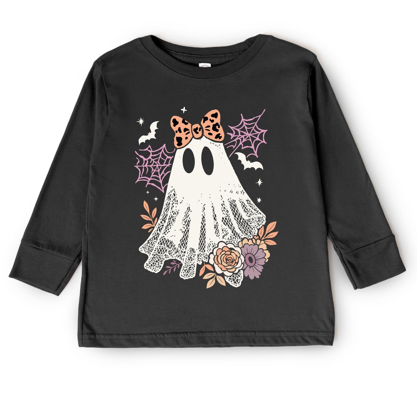 Coquette Ghost Roses - Toddler Long Sleeve Graphic Tee and Youth Long Sleeve Graphic T-Shirt