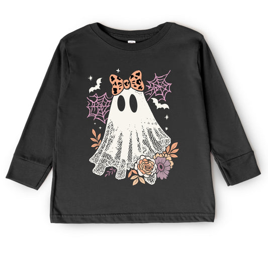 Coquette Ghost Roses - Toddler Long Sleeve Graphic Tee and Youth Long Sleeve Graphic T-Shirt