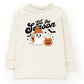 Tis The Season Ghost Retro - Toddler Long Sleeve Graphic Tee and Youth Long Sleeve Graphic T-Shirt