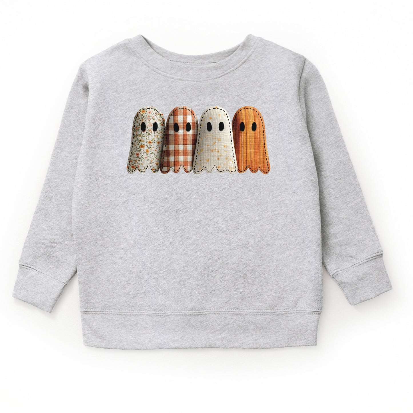 Four Ghosts Shadow Quilted Printed - Toddler Graphic Sweatshirt and Youth Graphic Sweatshirt