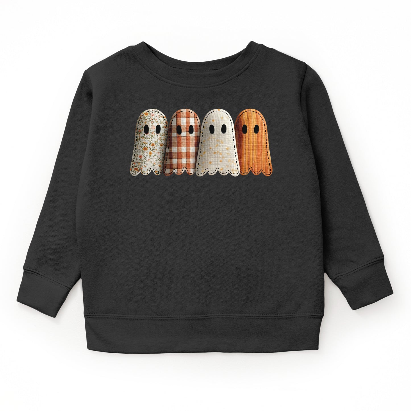 Four Ghosts Shadow Quilted Printed - Toddler Graphic Sweatshirt and Youth Graphic Sweatshirt