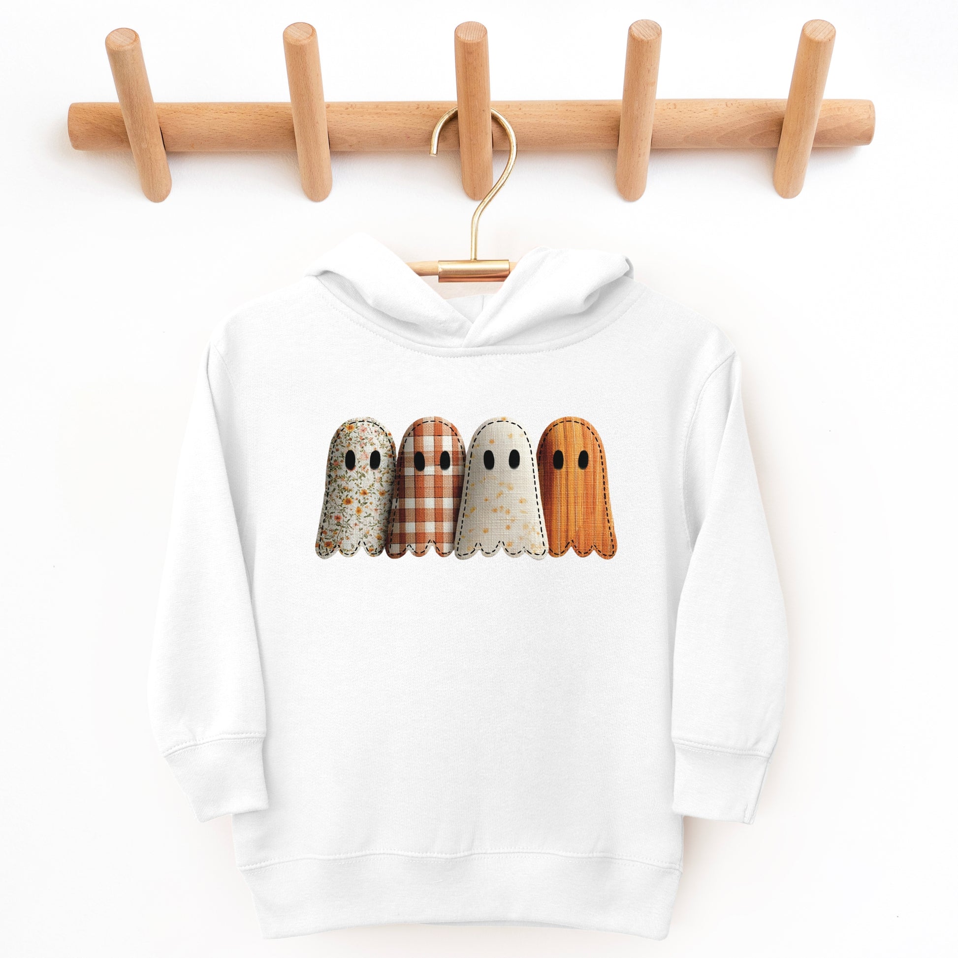 Four Ghosts Shadow Quilted Printed - Toddler Hoodie and Youth Graphic Hoodie