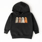 Four Ghosts Shadow Quilted Printed - Toddler Hoodie and Youth Graphic Hoodie
