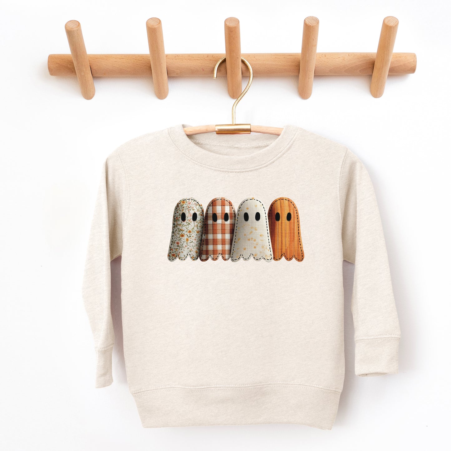 Four Ghosts Shadow Quilted Printed - Toddler Graphic Sweatshirt and Youth Graphic Sweatshirt